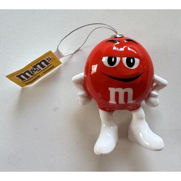 NEW M&M FIGURE Red Christmas Ornament 2024 - Picture 1 of 3